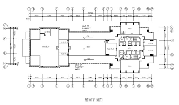 裙房結構平面圖