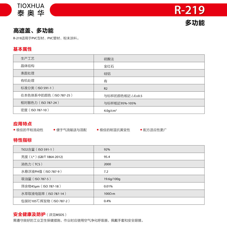 中核華原鈦白粉R219