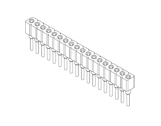 1.778mm  圓孔排母