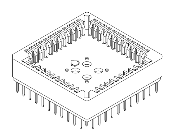 PLCC插座  直插式