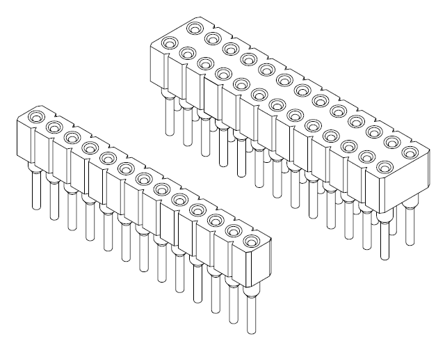 2.54mm  圓孔排母