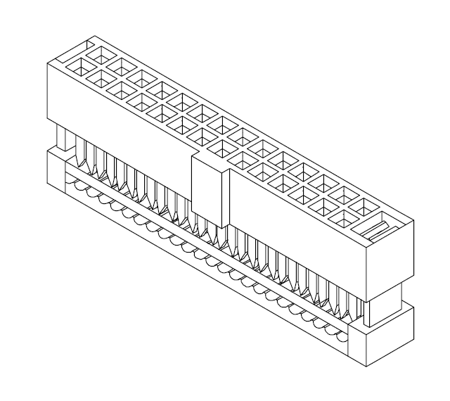 1.27x1.27mm 壓線母頭