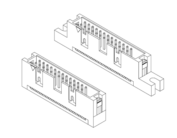 2.54mm 簡牛 壓排線