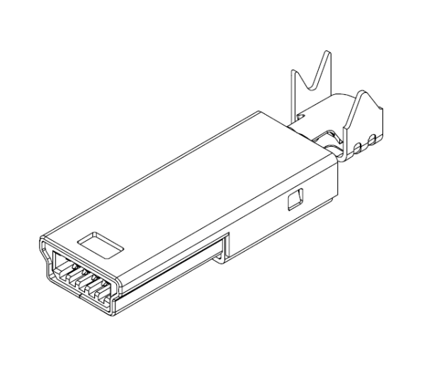 Mini USB B型 焊線式公頭 4焊位