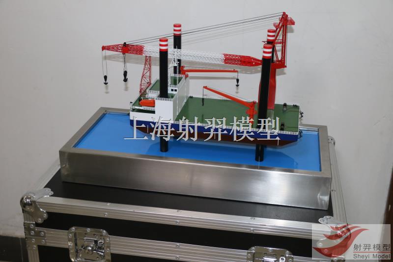 船舶模型_風機安裝船模型制作
