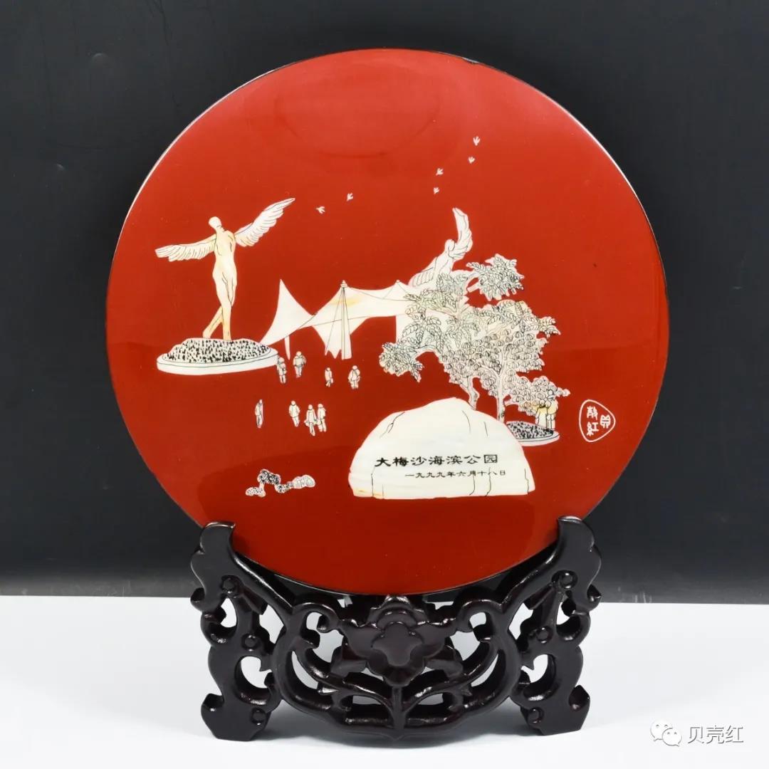 深圳螺鈿:《大梅沙》紅 深圳螺鈿:《大梅沙》紅