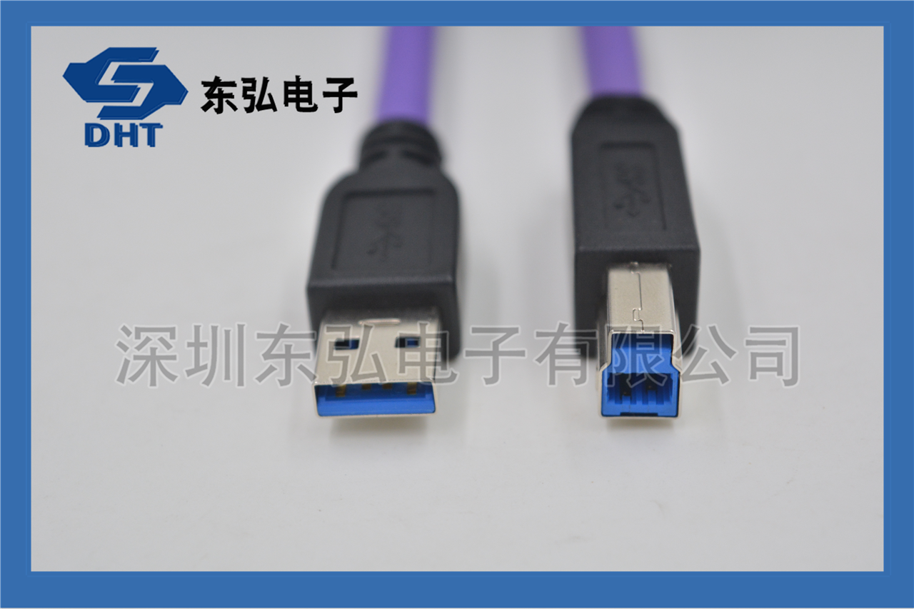 USB A-B公口（B型插頭兩端螺釘）