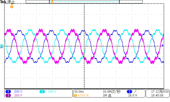 PVA系列双向电网模拟源谐波叠加波形 