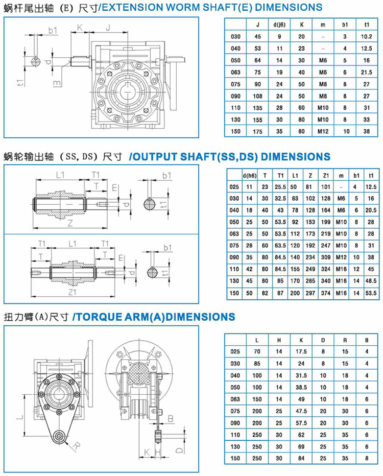 中研紫光減速機(jī)尺寸圖