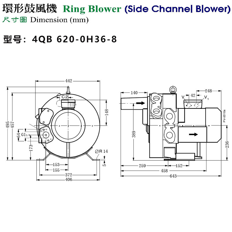 4QB 620-0H36-8外形尺寸