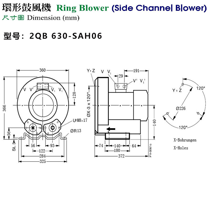 粉體干燥設(shè)備配套低噪音大風(fēng)量高壓漩渦風(fēng)機(jī)--上海梁瑾機(jī)電設(shè)備有限公司