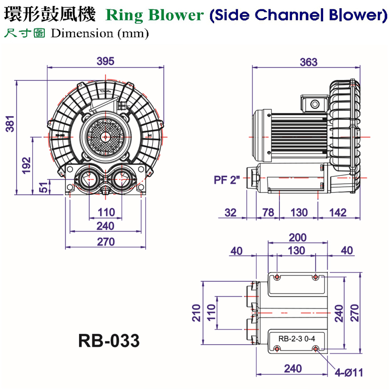 TAIWAN全風高壓風機-2.2KW全風環形風機-全風吸塵高壓鼓風機--上海梁瑾機電設備有限公司