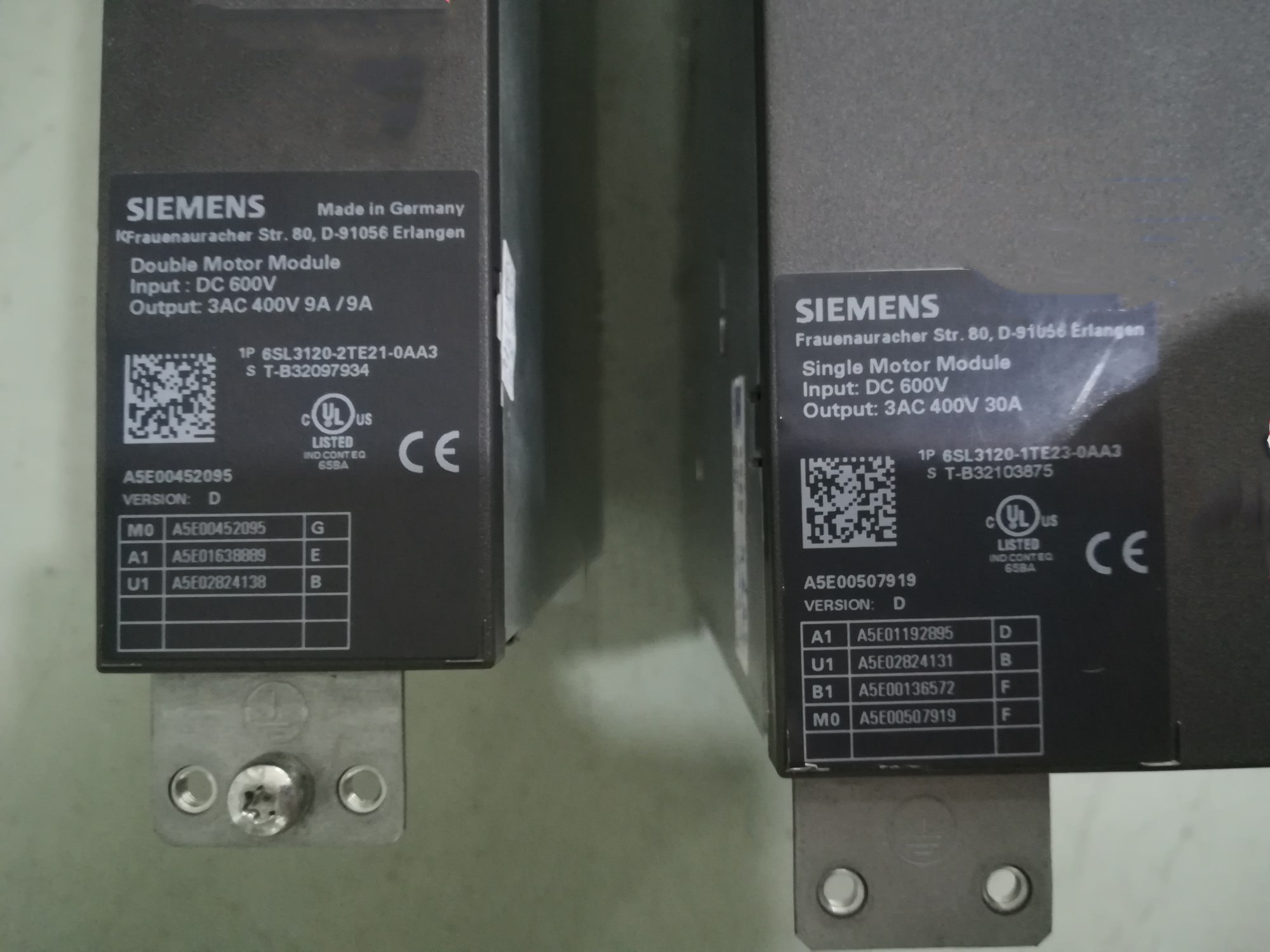 西門子雙軸9A/9A驅(qū)動 6SL3120-2TE21-0AA3 二手備件銷售 維修檢測